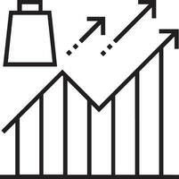 crescita attività commerciale icona simbolo vettore Immagine. illustrazione di il progresso schema Infografica strategia sviluppo design Immagine