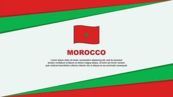 Marocco bandiera astratto sfondo design modello. Marocco indipendenza giorno bandiera cartone animato vettore illustrazione. Marocco bandiera