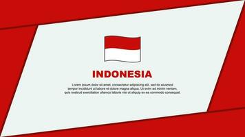 Indonesia bandiera astratto sfondo design modello. Indonesia indipendenza giorno bandiera cartone animato vettore illustrazione. Indonesia cartone animato