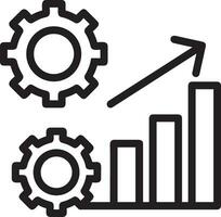 crescita attività commerciale icona simbolo vettore Immagine. illustrazione di il progresso schema Infografica strategia sviluppo design Immagine