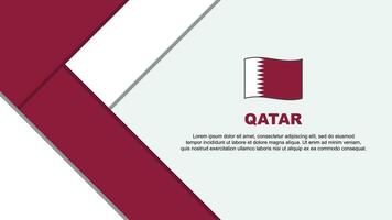 Qatar bandiera astratto sfondo design modello. Qatar indipendenza giorno bandiera cartone animato vettore illustrazione. Qatar sfondo