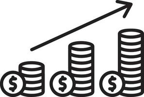 crescita attività commerciale icona simbolo vettore Immagine. illustrazione di il progresso schema Infografica strategia sviluppo design Immagine