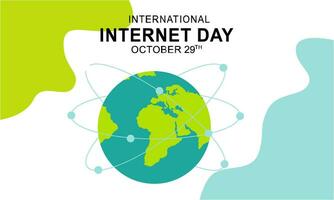 internazionale Internet giorno creativo concetto sfondo vettore