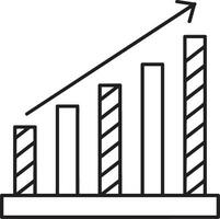 crescita attività commerciale icona simbolo vettore Immagine. illustrazione di il progresso schema Infografica strategia sviluppo design Immagine