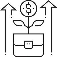 crescita attività commerciale icona simbolo vettore Immagine. illustrazione di il progresso schema Infografica strategia sviluppo design Immagine