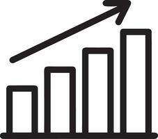 crescita attività commerciale icona simbolo vettore Immagine. illustrazione di il progresso schema Infografica strategia sviluppo design Immagine