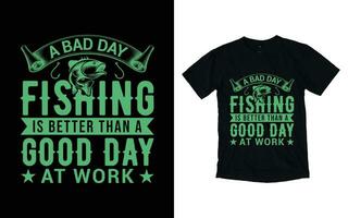 pesca tipografia maglietta design vettore