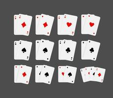 casinò poker carta illustrazione elemento vettore impostato