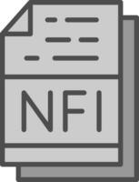 nfi vettore icona design