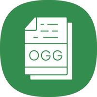 ogg file formato vettore icona design