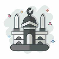 icona Damasco. relazionato per capitale simbolo. comico stile. semplice design modificabile. semplice illustrazione vettore