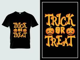 trucco o trattare Halloween t camicia design illustrazione vettore