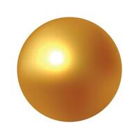 vettore d'oro sfera su bianca sfondo