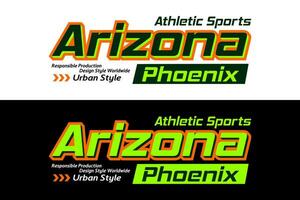 Arizona urbano gli sport disegno, per Stampa su t camicie eccetera. vettore