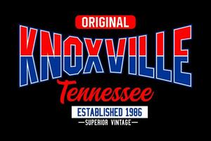 knoxville Tennessee Vintage ▾ Università, per Stampa su t camicie eccetera. vettore