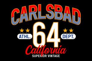 carlsbad California Vintage ▾ Università, per Stampa su t camicie eccetera. vettore