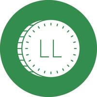 libanese libbra vettore icona design
