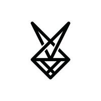 lettera v coniglio logo icona logo vettore design. astratto, disegni concetto, loghi, logotipo elemento per modello.