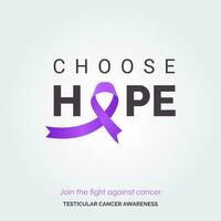 progettazione un' cura. vettore sfondo testicolare cancro consapevolezza campagna