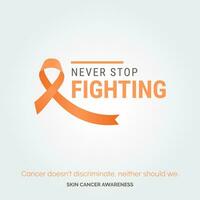 unire per un' causa. vettore sfondo pelle cancro consapevolezza