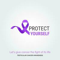 unire per un' causa. vettore sfondo testicolare cancro consapevolezza