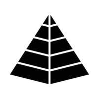 piramide vettore glifo icona per personale e commerciale uso.