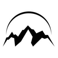 semplice montagna logo design adatto per all'aperto Comunità, montagna, o all'aperto moda logo vettore