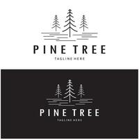 semplice pino o abete albero logo,sempreverde.per pino foresta, avventurieri, campeggio, natura, distintivi e affari.vettore vettore