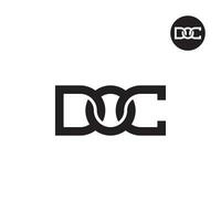 lettera doc monogramma logo design vettore