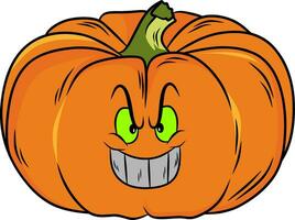 zucca Halloween cartone animato vettore arte