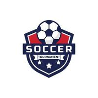 calcio logo squadra torneo con scudo distintivo vettore