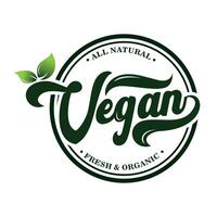 vegano tipografia logo design vettore