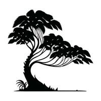 gratuito vettore silhouette albero