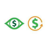 immagini del logo dei soldi del dollaro vettore
