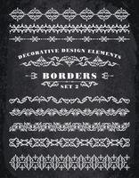 Vector Ornaments Borders. Elementi decorativi di design.