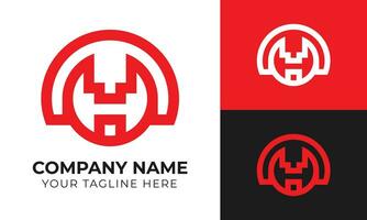 creativo moderno minimo monogramma attività commerciale logo design modello gratuito vettore