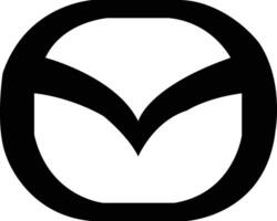 mazda logo icona auto marca cartello simbolo famoso etichetta identità stile superiore settore automobilistico industria capo arte design vettore. nero automobile emblema cartello vettore