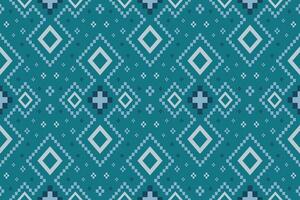 indaco Marina Militare blu geometrico tradizionale etnico modello ikat senza soluzione di continuità modello confine astratto design per tessuto Stampa stoffa vestito tappeto le tende e sarong azteco africano indiano indonesiano vettore