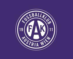 fk Austria wien club logo simbolo Austria lega calcio astratto design vettore illustrazione con viola sfondo
