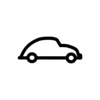 auto icona su un' bianca sfondo vettore