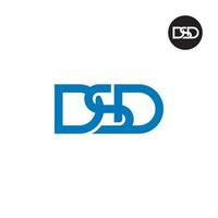 lettera dsd monogramma logo design vettore