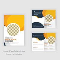 vettore premium di design brochure moderno promozionale di servizio ristorante