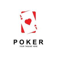 poker logo vettore icona illustrazione design