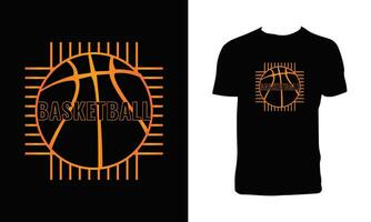 pallacanestro vettore camicia design