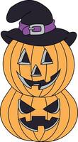 Halloween clipart per il Halloween notte vettore