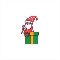 design carino gnomi celebrare Natale vettore