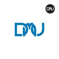 lettera dm monogramma logo design vettore