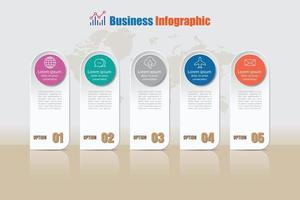 modello progettato per la pianificazione dell'istruzione futura, concetto di segnalibri infografica timeline business creativo. illustrazione vettoriale