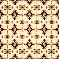 tribale azteco senza soluzione di continuità modello sfondo Vintage ▾ etnico tessile per autunno decorare, nativo tessuto ornamento Perfetto per tessile, Stampa, e Vintage ▾ decorare tradizionale ikat design vettore