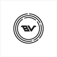 vb bv logo design vettore modello